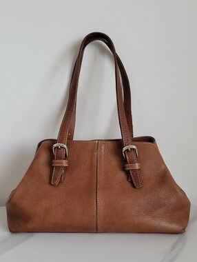 Vintage Roots Brown Leather Shoulder Bag